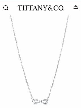 Tiffany & Co. Sterling Silver Infinity Necklace